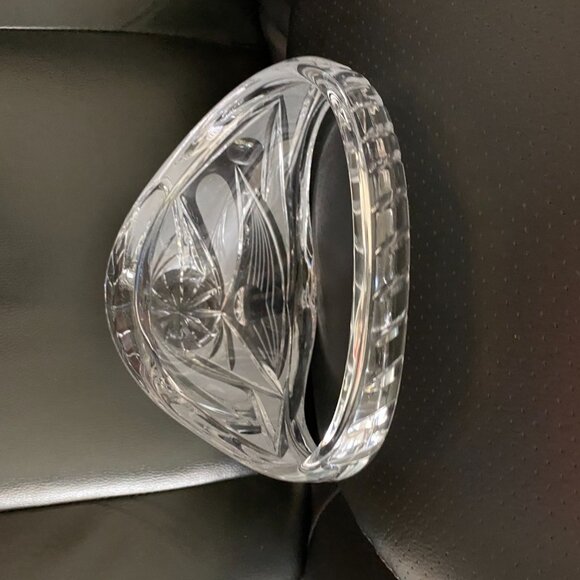 Vintage European cut crystal lead basket. - Picture 2 of 5